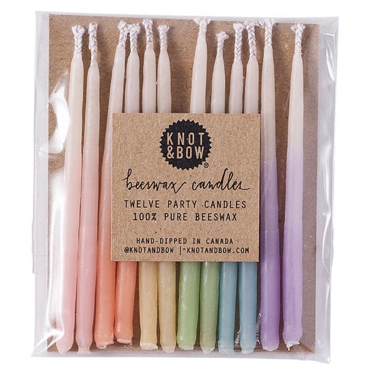 Luxury Beeswax Candles - Rainbow