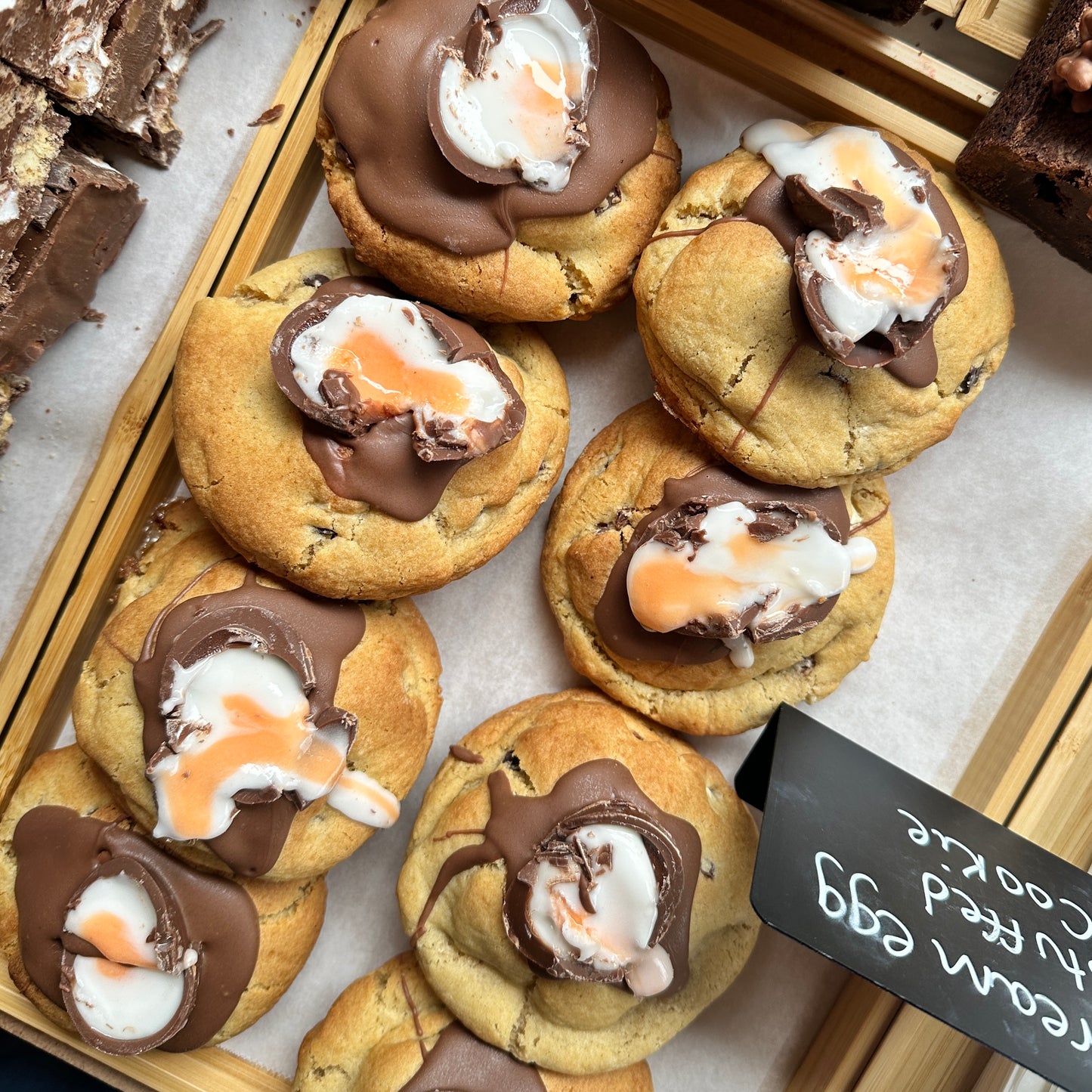 Cream Egg Stuffed Cookie