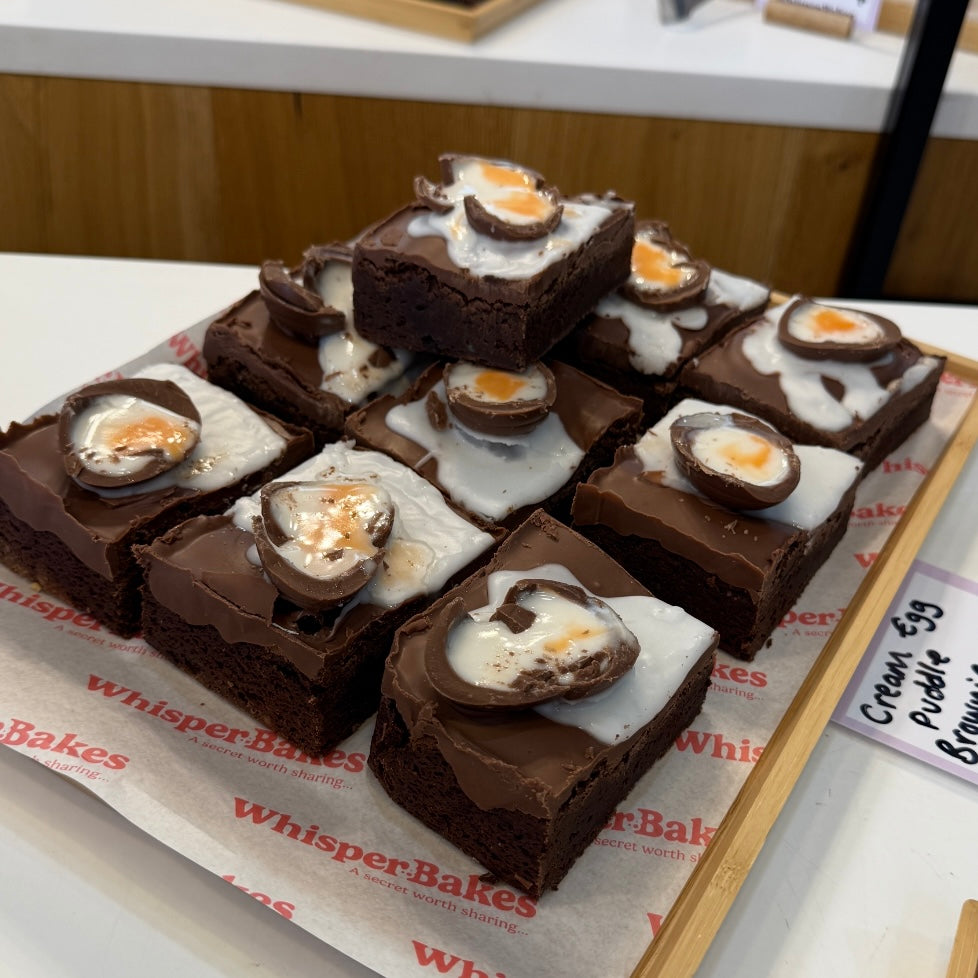 Cream Egg Puddle Brownie
