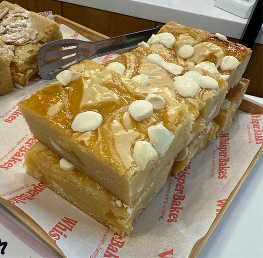Lemon and White Chocolate Blondie